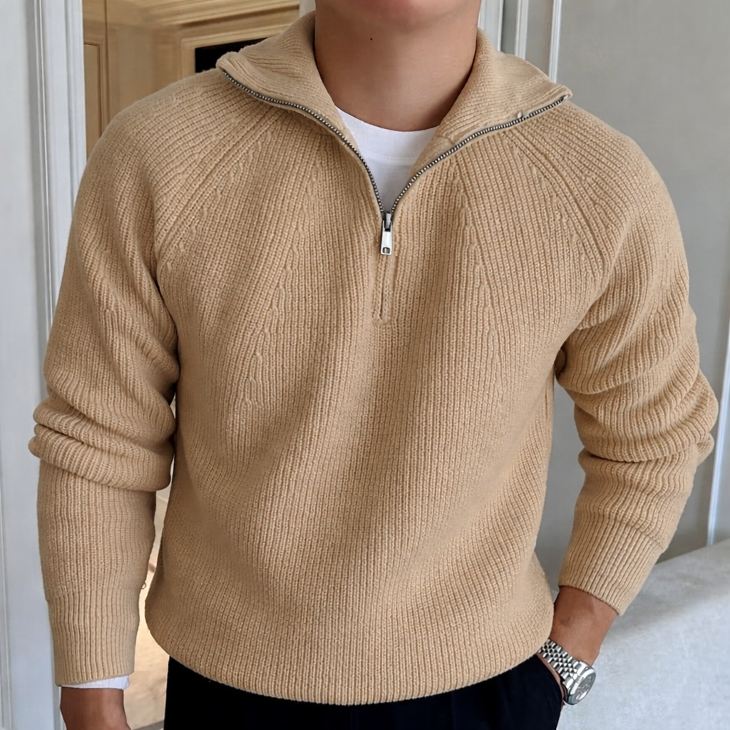 Alfie | Men's Quarter-Zip Sweater
